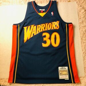 Mitchell & Ness Authentic Stephen Curry Golden State Warriors NBA Jersey Mens L